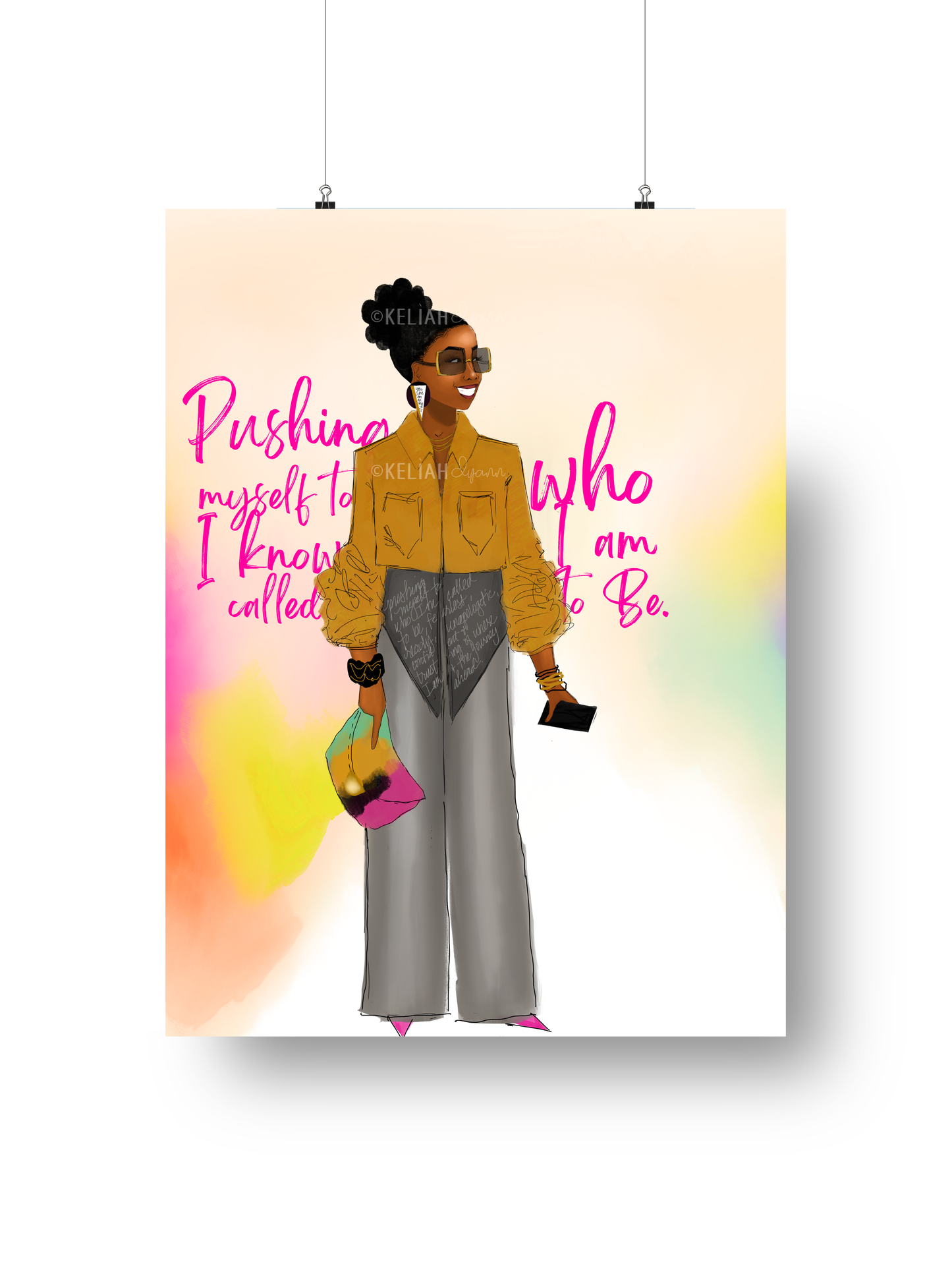 Pushing Myself - 8.5x11 Unframed Print