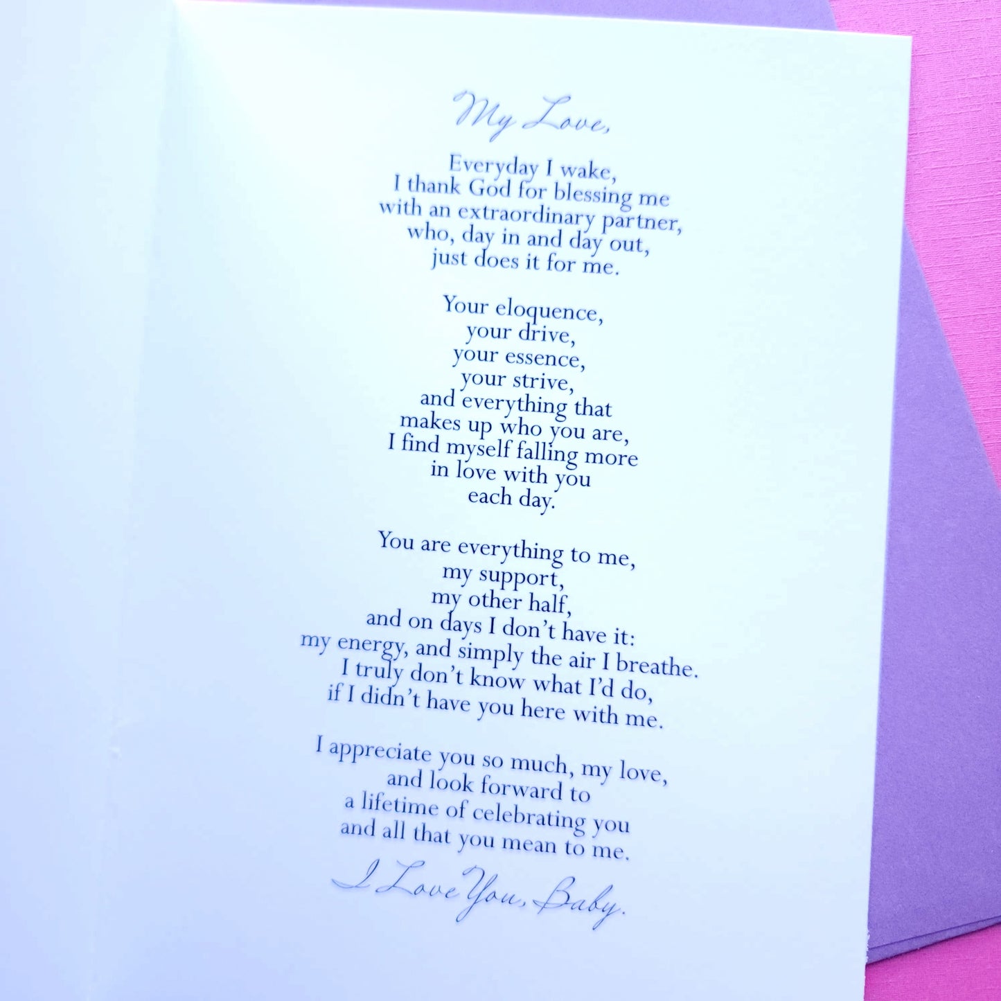 New! - My Love - Love/Valentine's Day Card