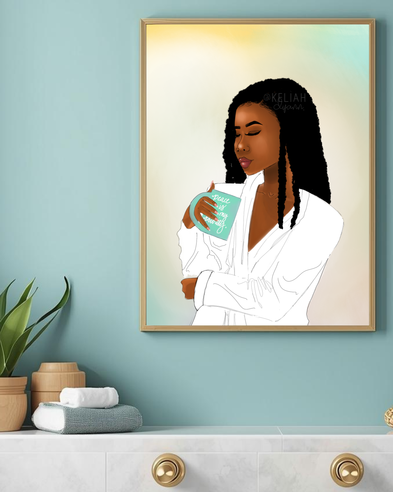 Peace Is My Priority w/Mug - 8.5x11 Unframed Print