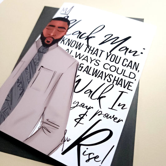 Black Man, You Can - Empowerment Card