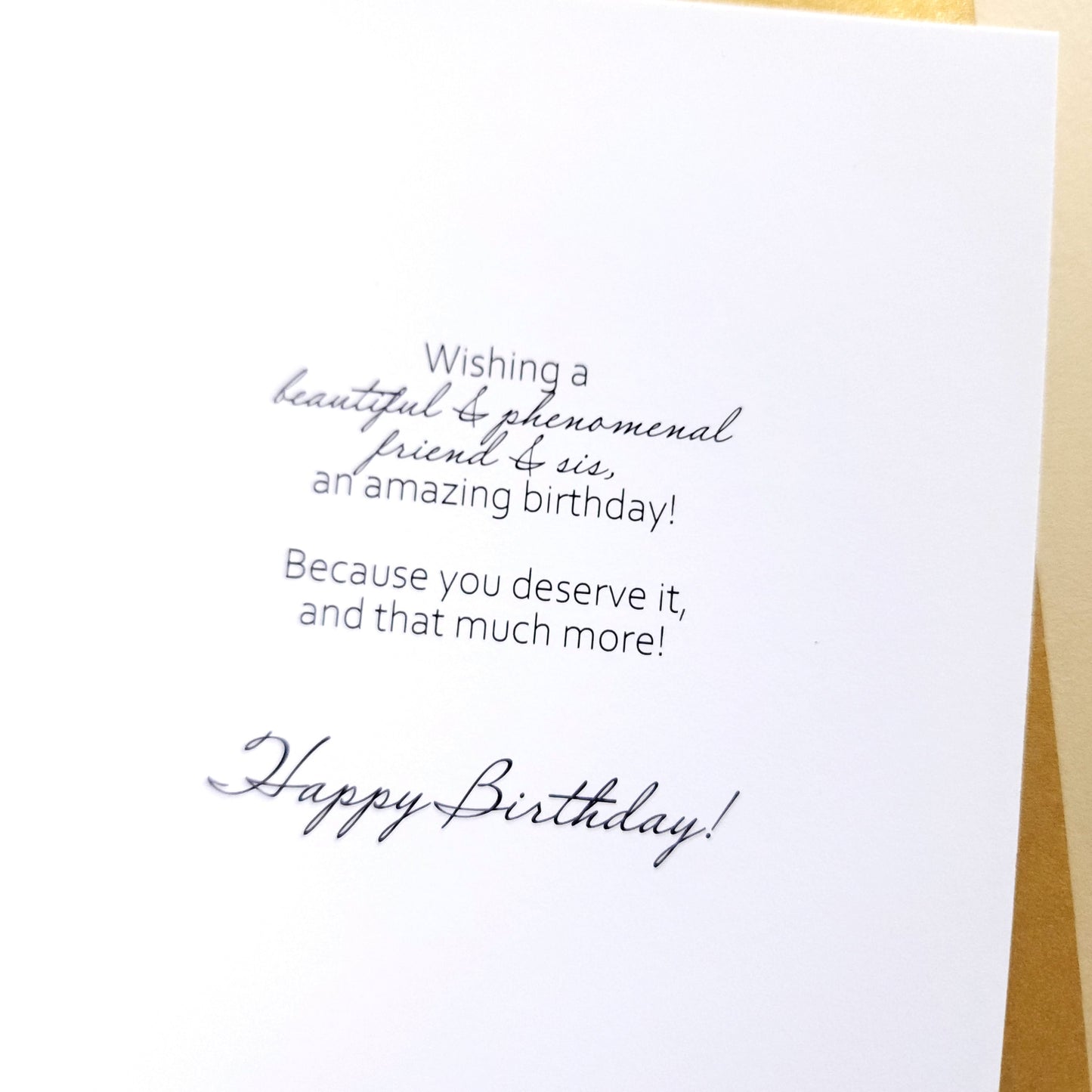You Are Beautiful, Sis - Birthday Card