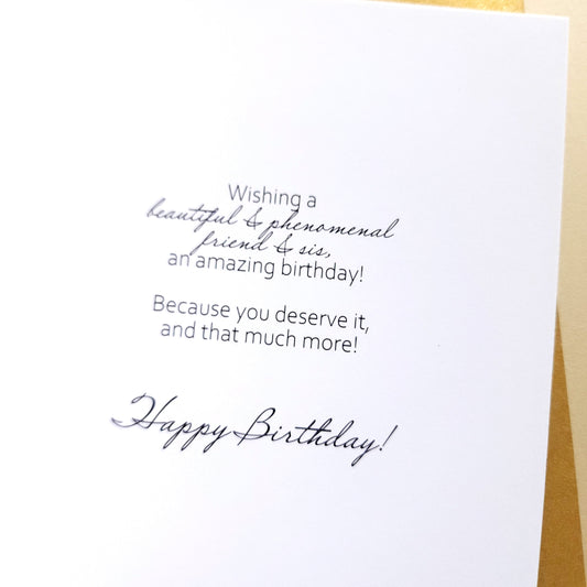 You Are Beautiful, Sis - Birthday Card