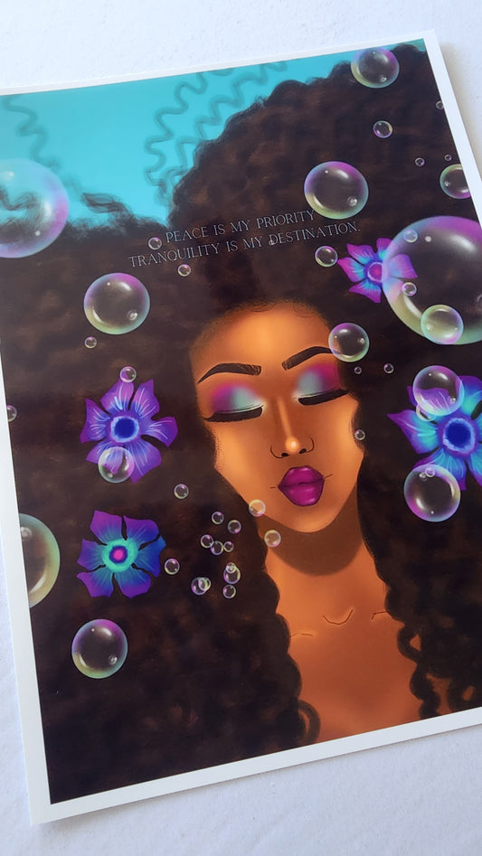 Calm Is My Spirit - 8.5X11 Print