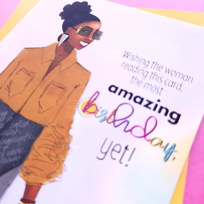 Happy Birthday/She's Ready! - 5x7 Card