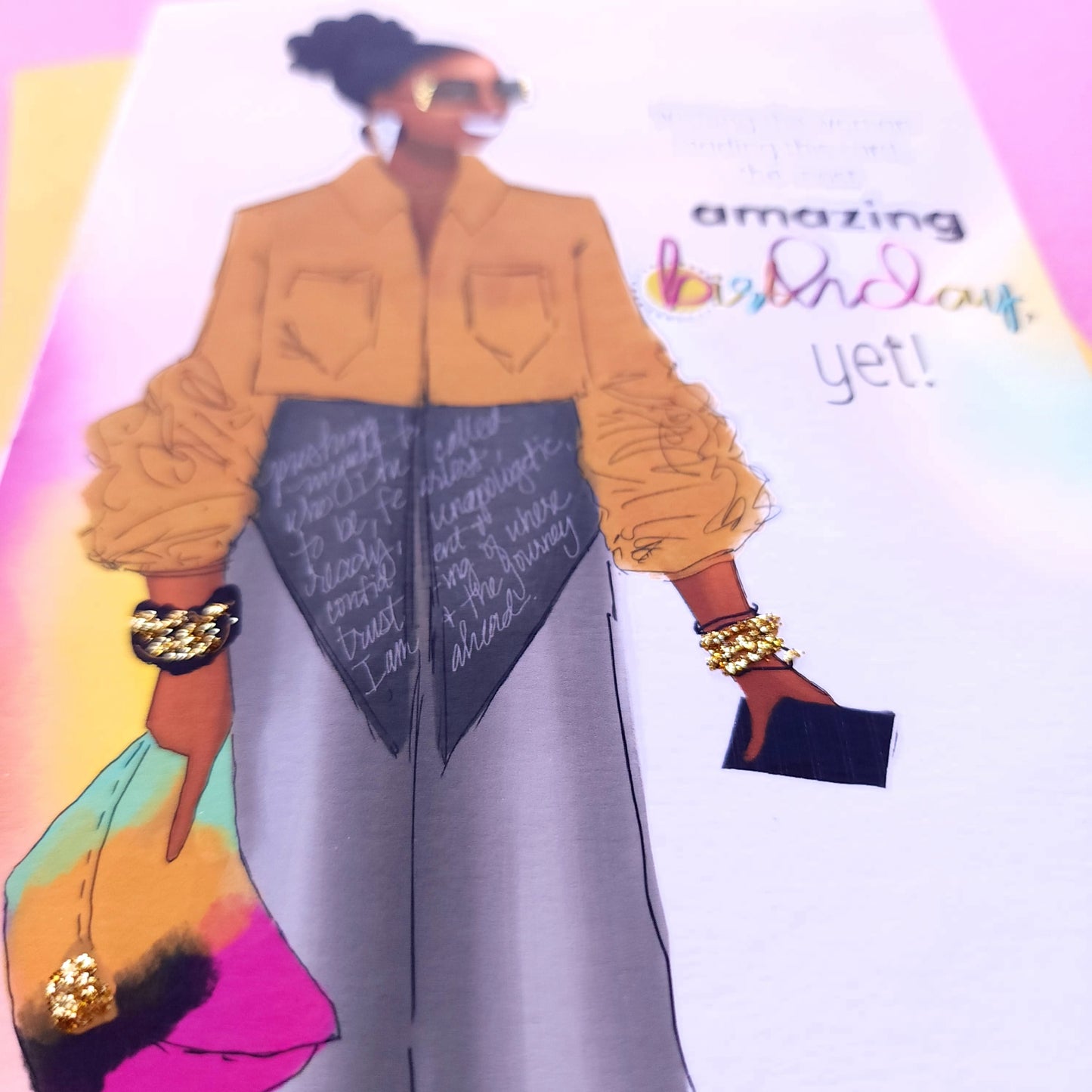 Happy Birthday/She's Ready! - 5x7 Card