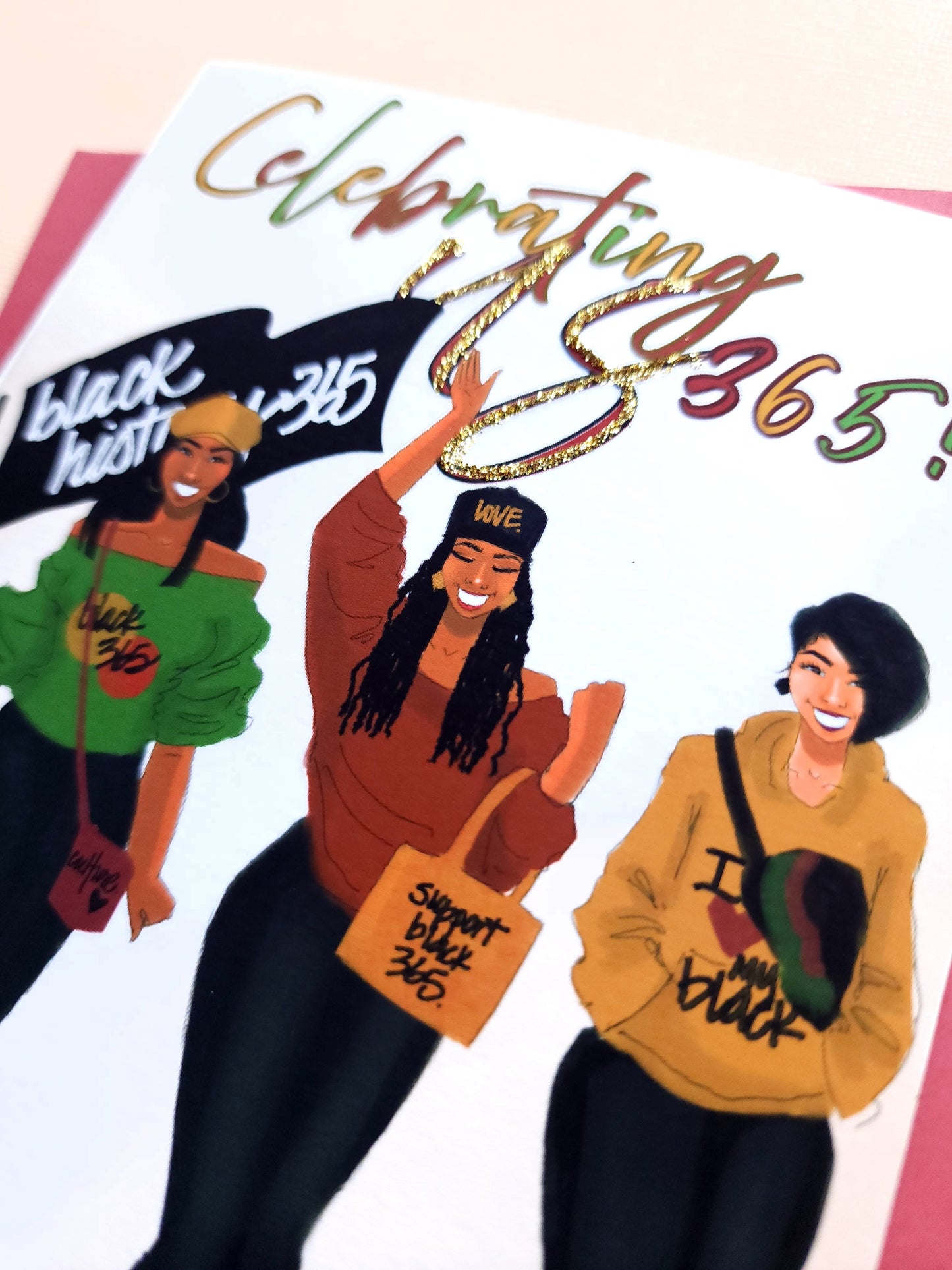 Celebrating Us 365! - 5x7 Greeting Card