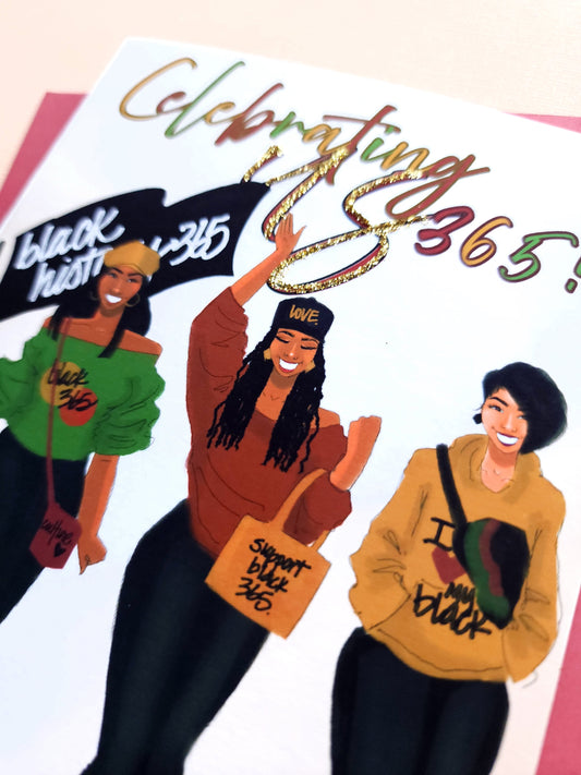 Celebrating Us 365! - 5x7 Greeting Card