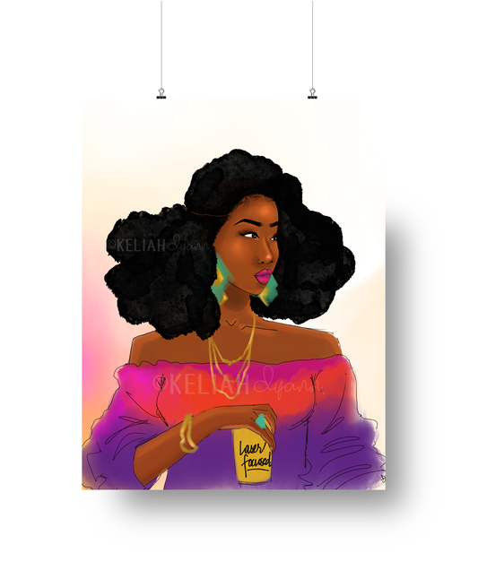 Laser Focused - 8.5x11 Unframed Print