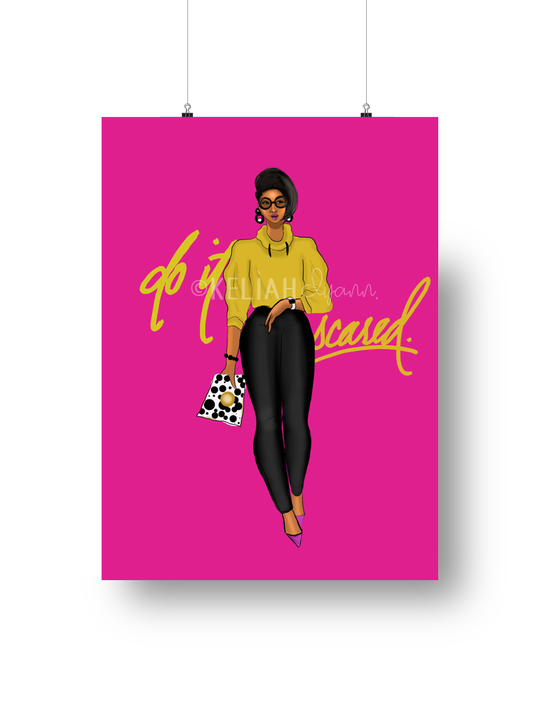 Do It Scared! - 8.5x11 Unframed Print