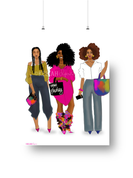 Hello Friday! - 8.5x11 Unframed Print