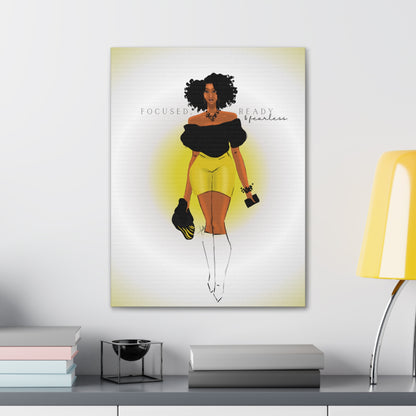 Focused, Ready & Fearless - Canvas Wall Art