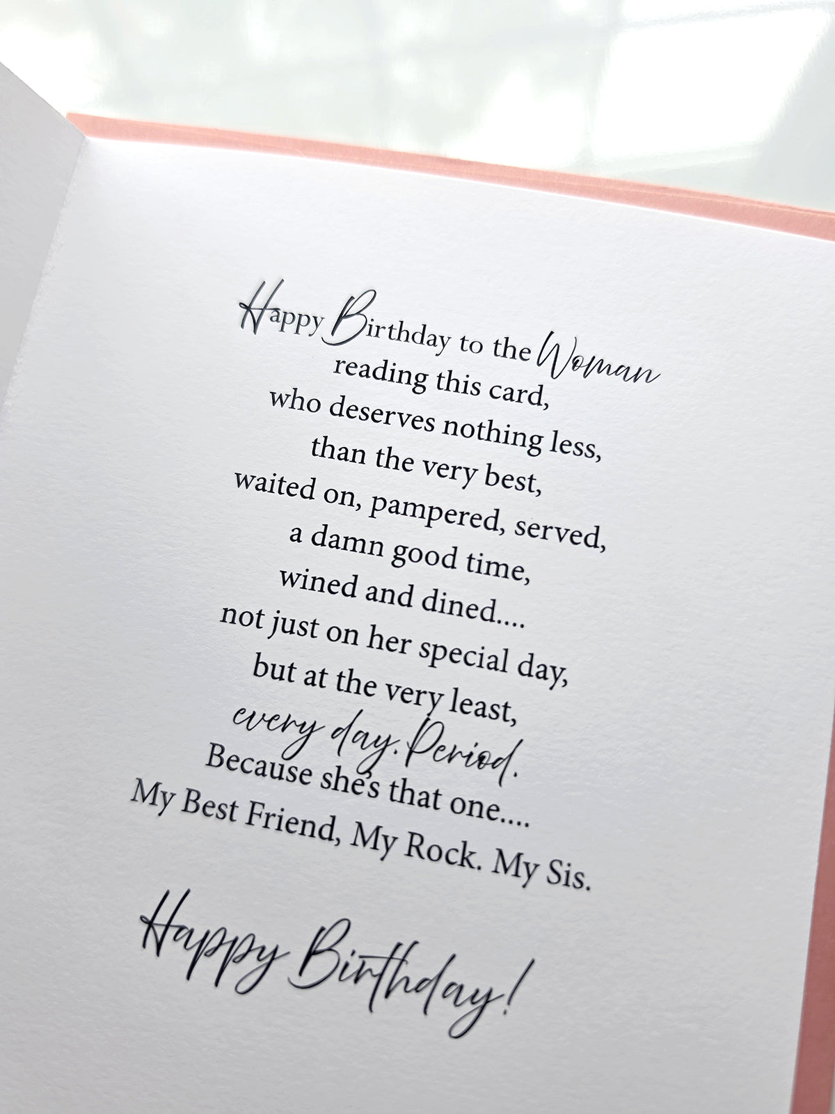 My Rock. My Sis - Birthday Card