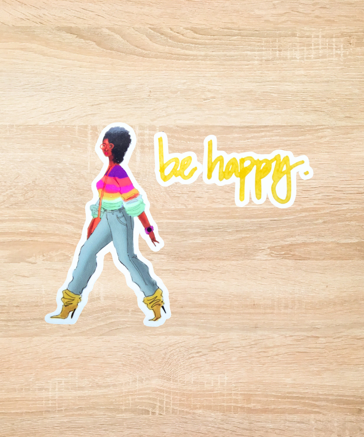 Be Happy- Sticker Set – Keliah Dyann