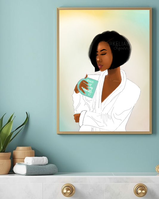 Peace Is My Priority w/Mug - 8.5x11 Unframed Print