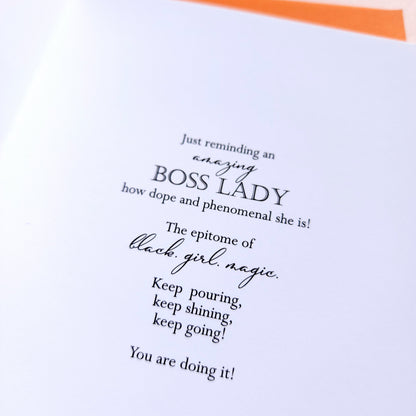 Celebrating a Boss Lady - Business Woman Celebration Card