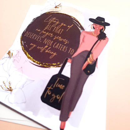 Letting Go - Self Affirmation Greeting Card