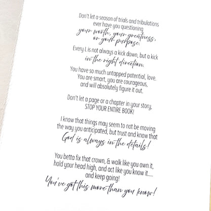 You Have So Much Great Purpose Inside You! - Uplifting Card