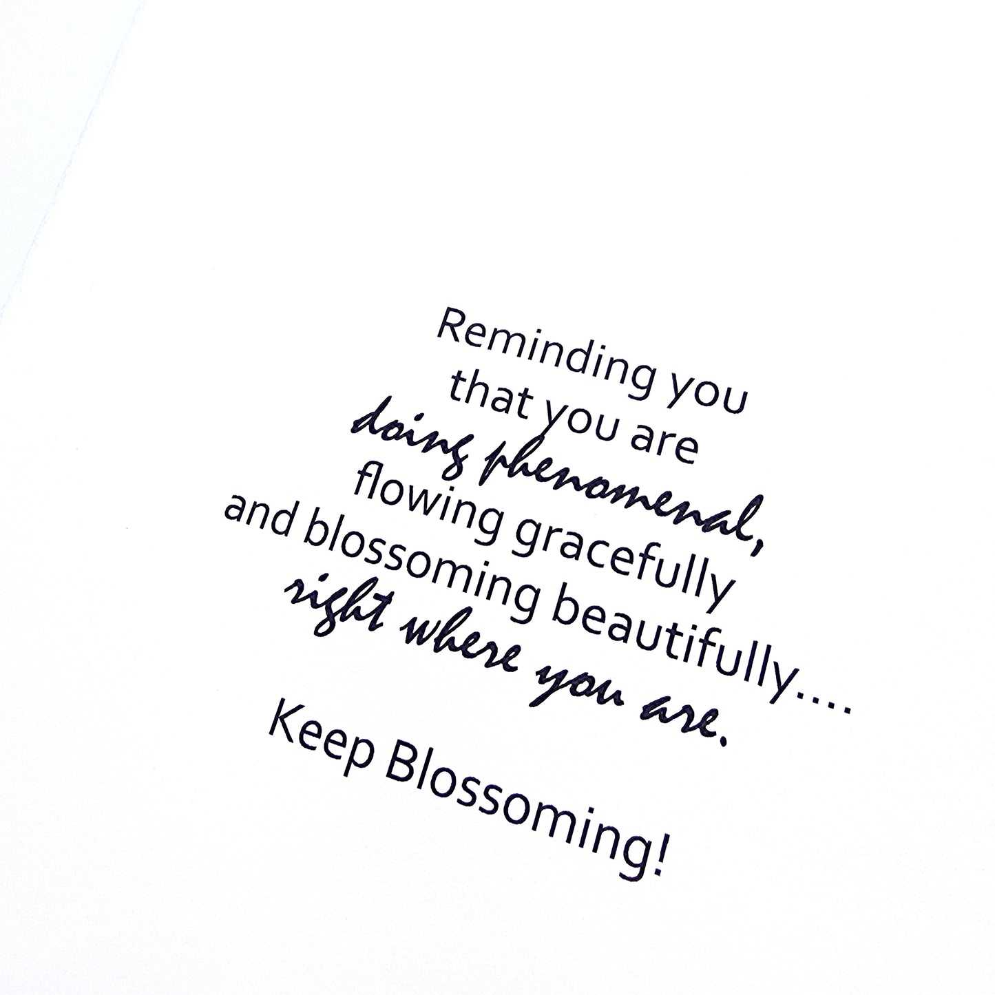 I Am Blossoming/Planted - Uplifting Card