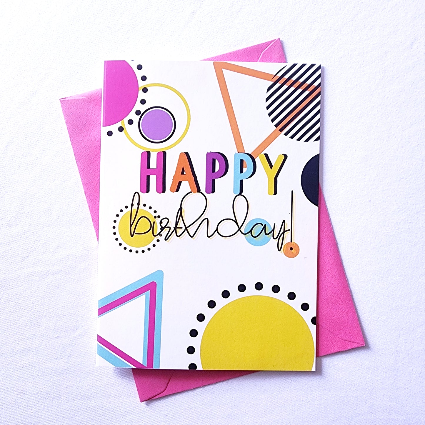 Happy Birthday - Retro Design Card