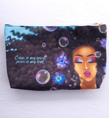 Calm Is My Spirit- Accessory Pouch