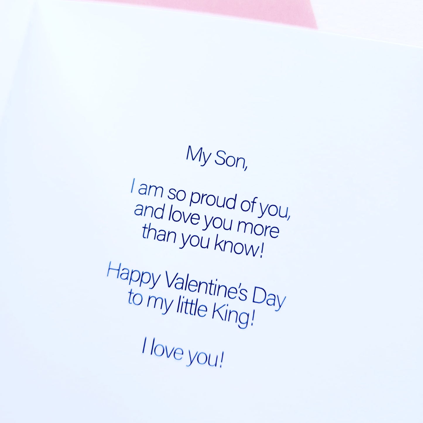 New! - I Love You, My Little King! - Mom to Son Valentine's Day card