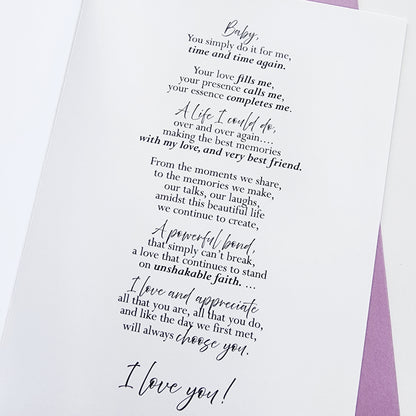 New! - I Love You - Love/Valentine's Greeting Card