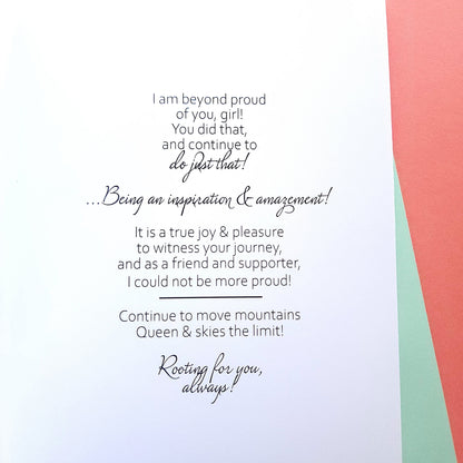 Walk & Own It - Empowerment Greeting Card