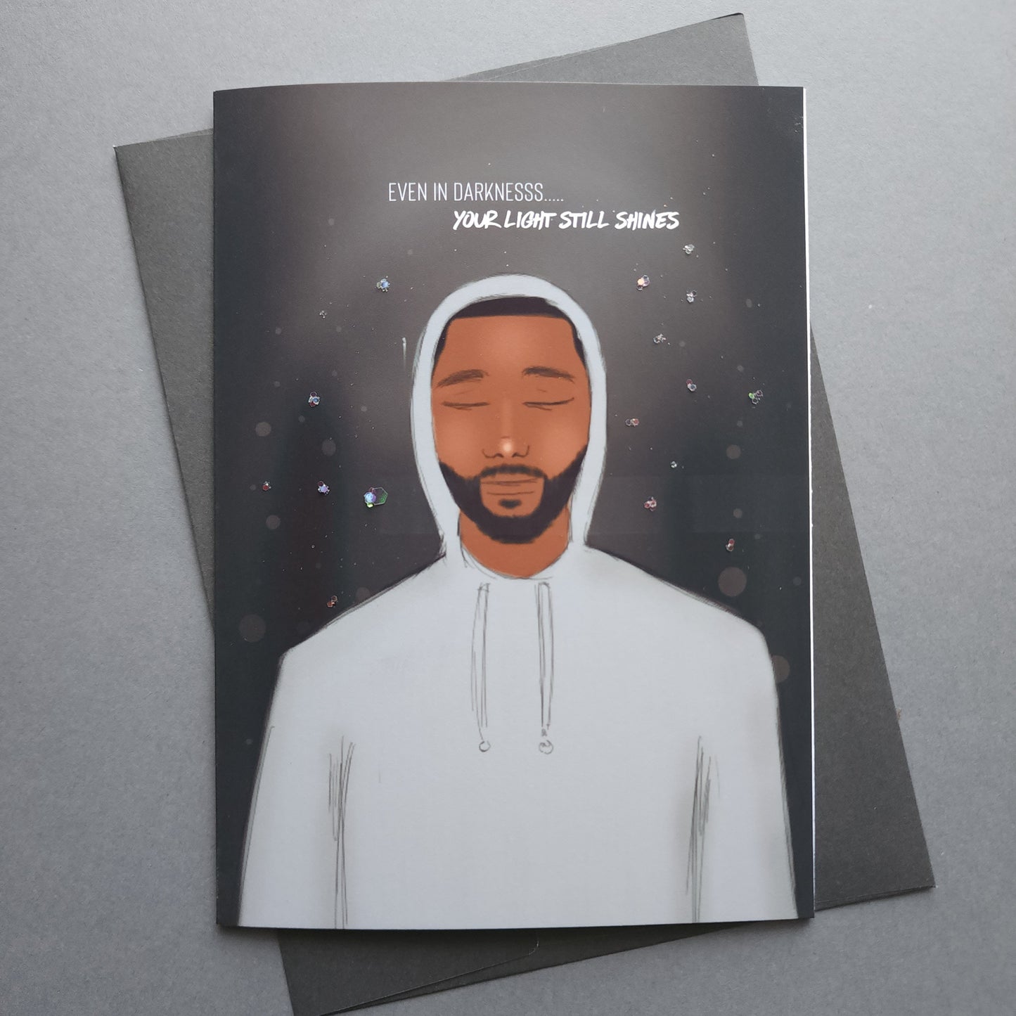 Your Light Still Shines - 5x7 Uplifting Card | Black Woman | Depression or Just Needs Uplifting