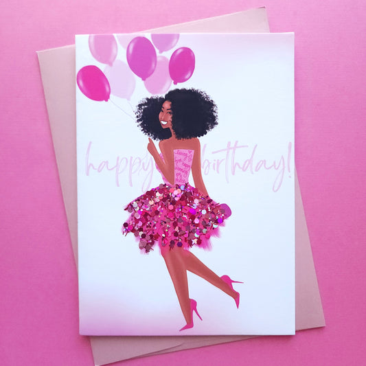 Pink Tutu - Birthday Card