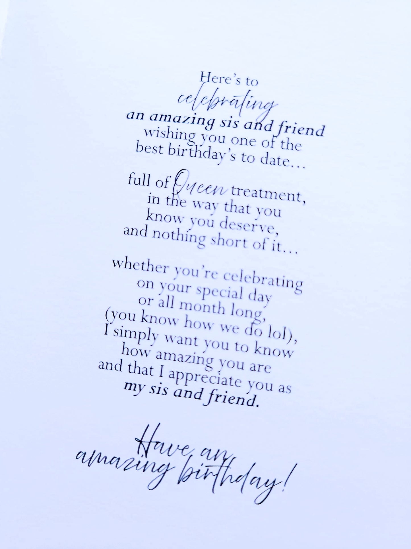 Blessed/Colorful Sweater - 5x7 Birthday Card