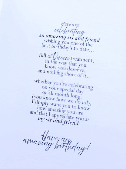 Blessed/Colorful Sweater - 5x7 Birthday Card