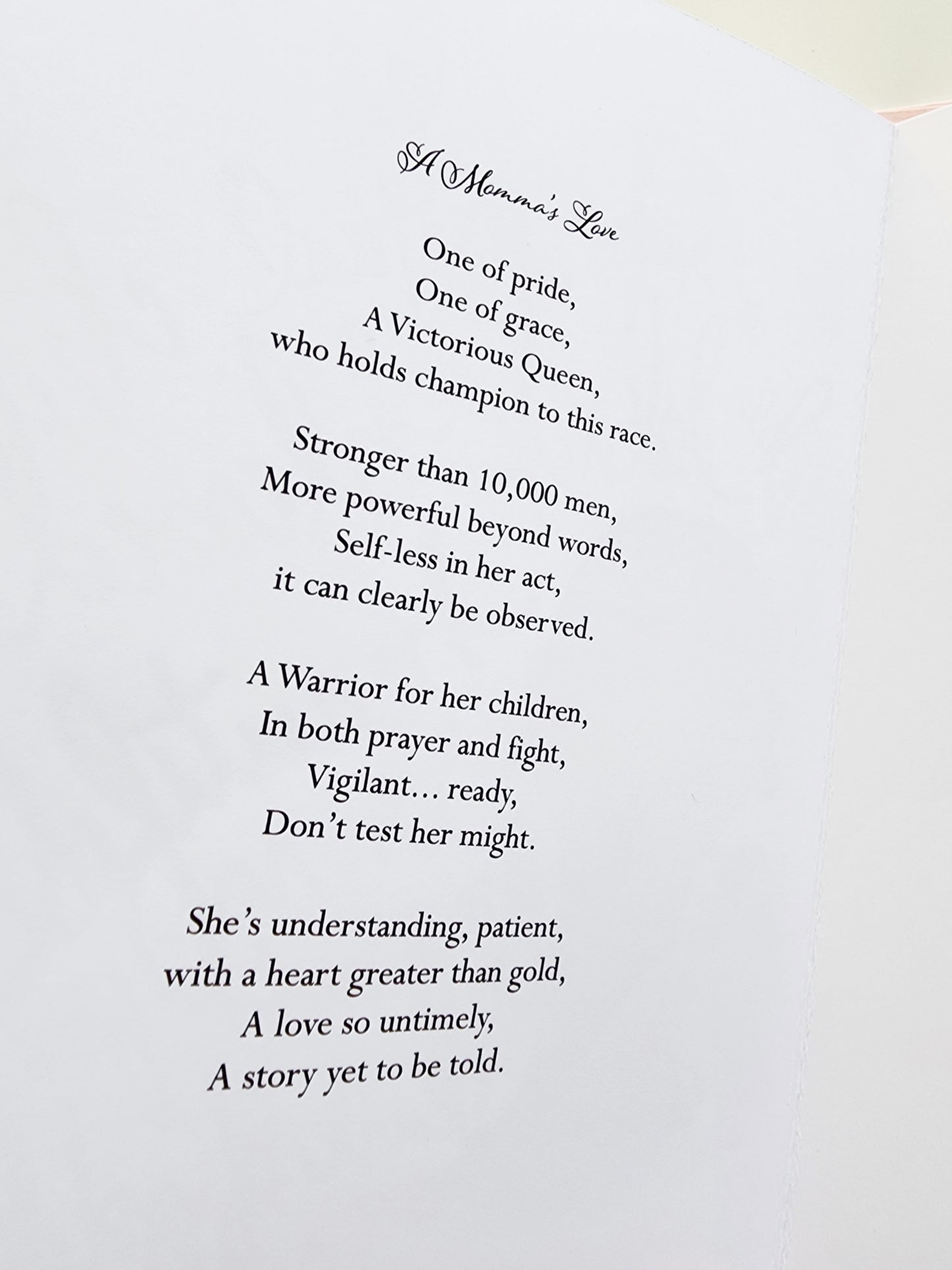 A Momma's Love - A Card for Mom (Mother's Day, Birthday or Just Because)