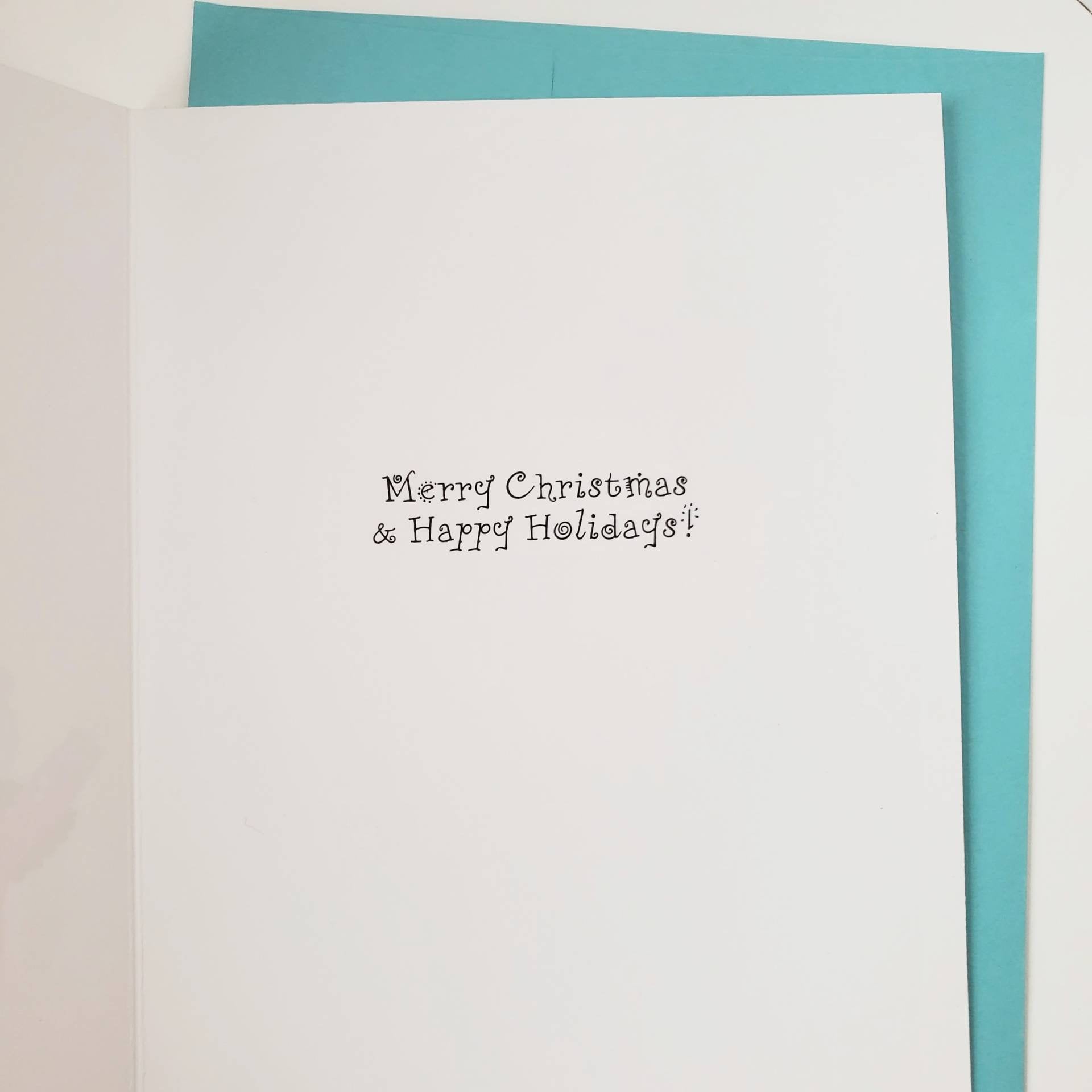 Kid Happy Holidays - Greeting Card | Black Kid Greetings | Black Girl Greetings | Black Children | Black Holiday | Christmas | Kids Cards