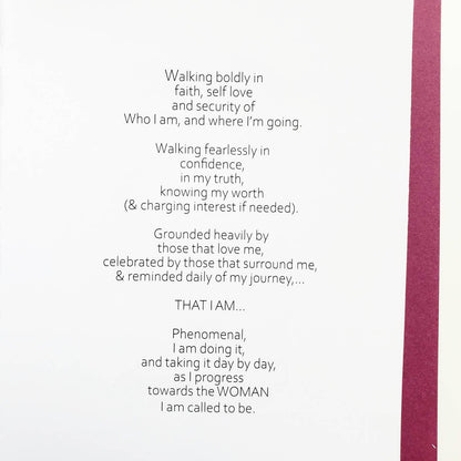 Fearless & Waking Up On Me - Self Affirmation/Empowerment Greeting Card | Black Girl Greetings | Woman | Illustration | Natural Hair