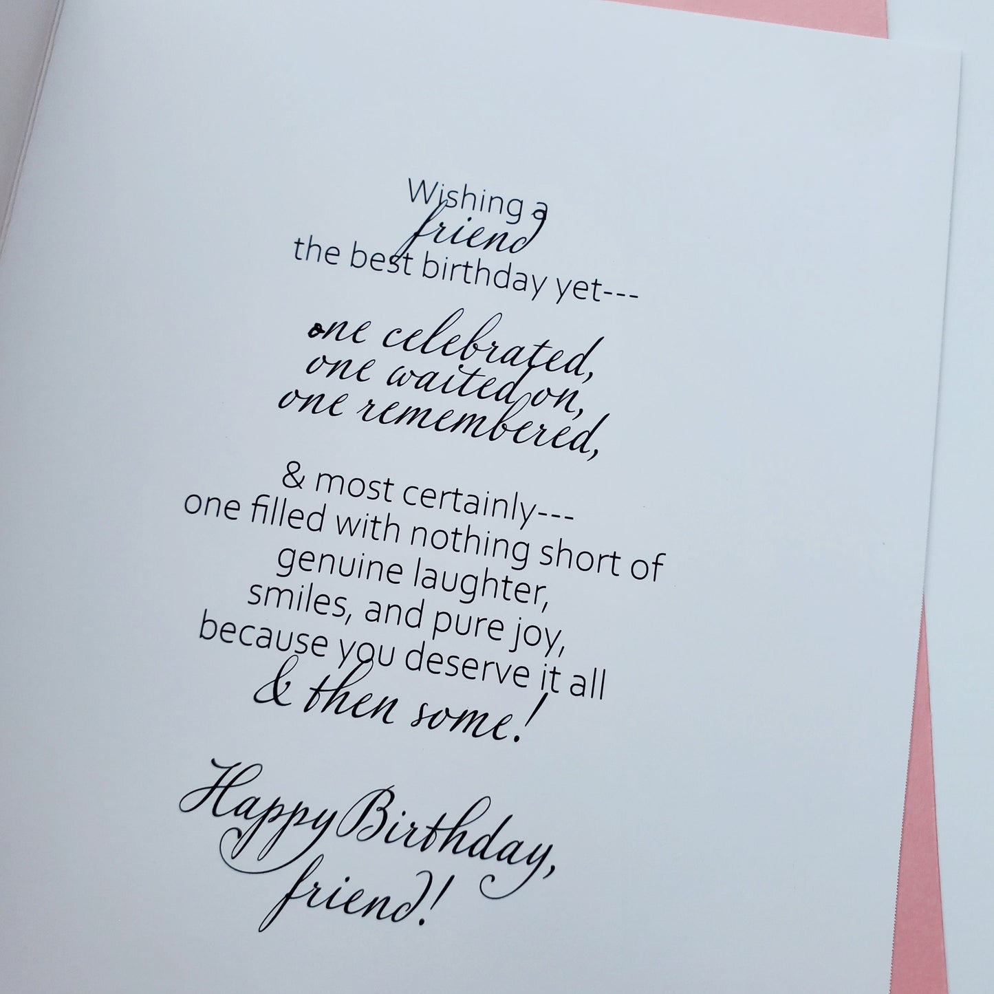 Pink Balloons - Black Woman Birthday Card | Black Greeting Cards | Black Woman Art | African American Cards | Embellished | Handmade Cards