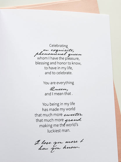 Phenomenal Woman Card - Birthday | Anniversary | Valentine's Day | Just Because | Black Woman | Black Girl | Card